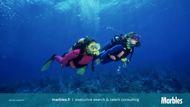 Scuba divers pinnan alla – kasvu syntyy siellä, missä muut eivät vielä katso.