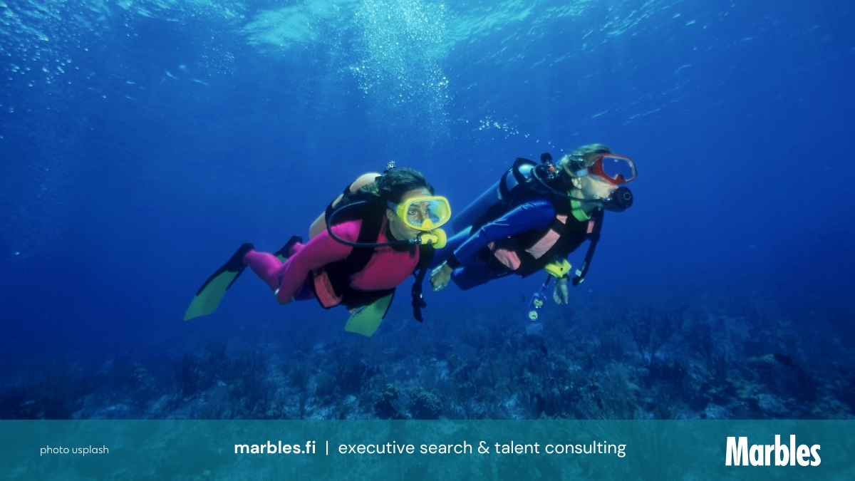 Scuba divers pinnan alla – kasvu syntyy siellä, missä muut eivät vielä katso.